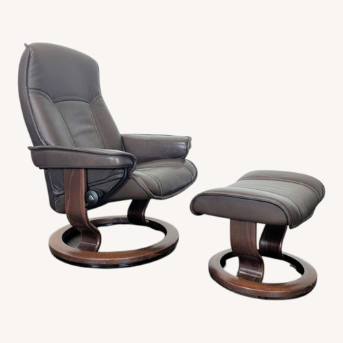 Used Stressless Ekornes Lounge Chair with Ottoman  for sale on AptDeco