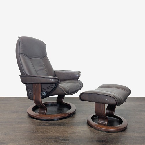 Used Stressless Ekornes Lounge Chair with Ottoman  for sale on AptDeco