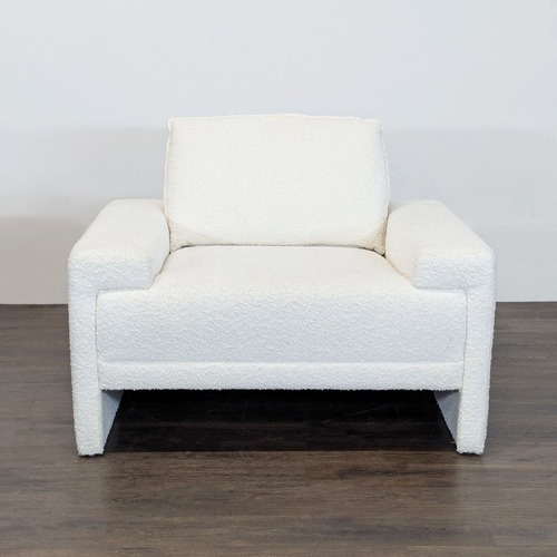 Used TOV Furniture Maeve Modern White Lounge Chair for sale on AptDeco