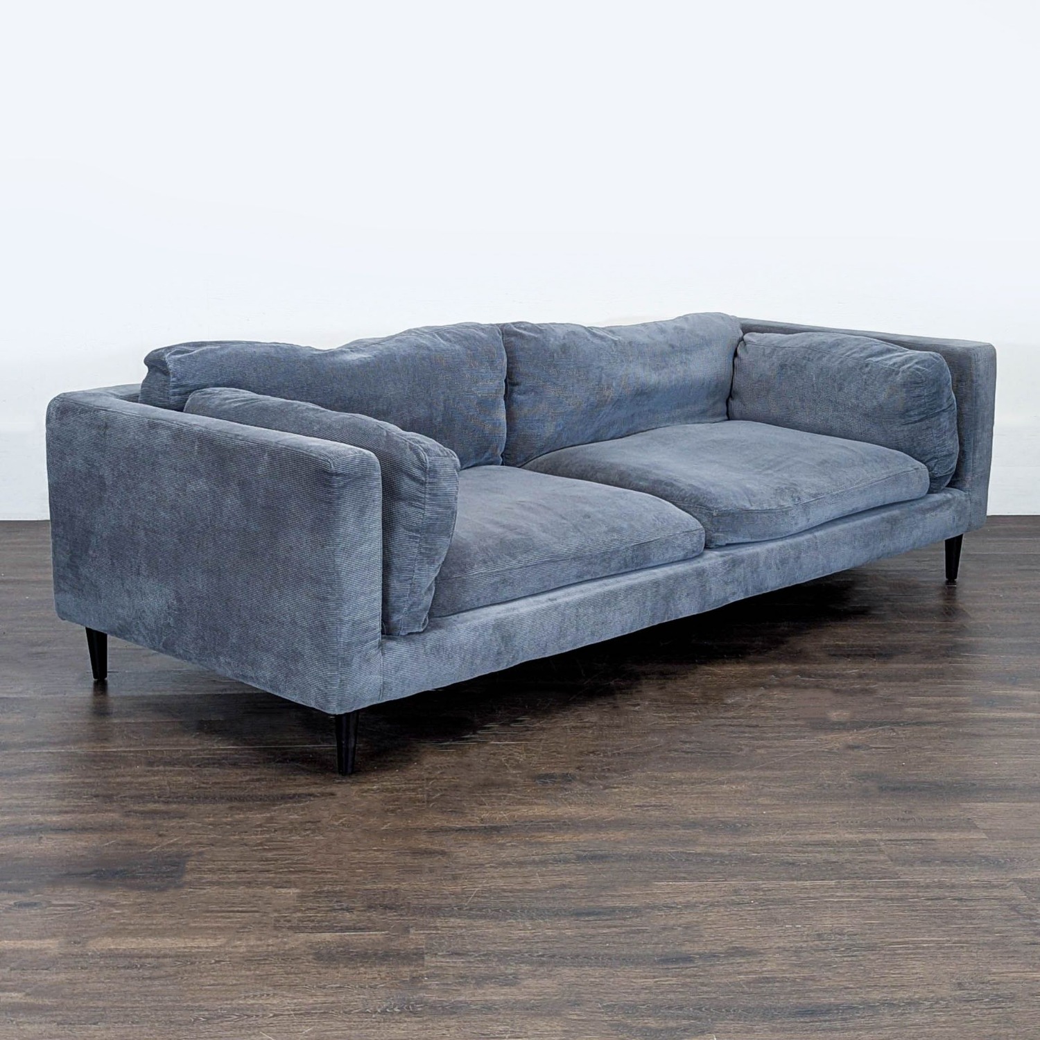 Moe's Home Collection Lafayette 3-Seat Blue Sofa - image-2