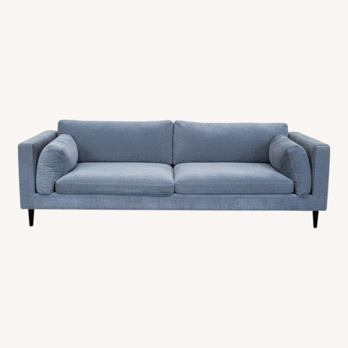 Used Moe's Home Collection Lafayette 3-Seat Blue Sofa for sale on AptDeco