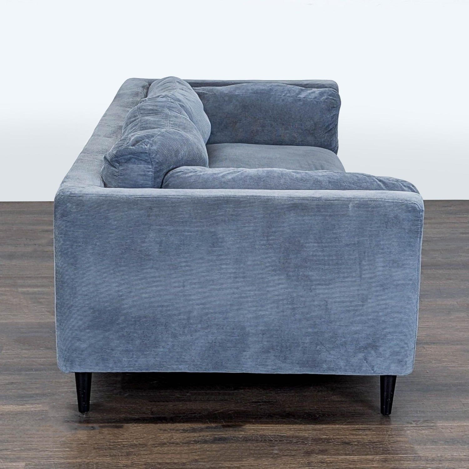 Moe's Home Collection Lafayette 3-Seat Blue Sofa - image-3
