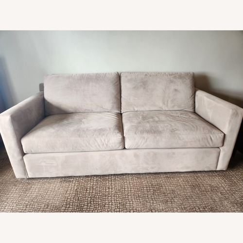 Used Crate & Barrel Barrett II Natural Fabric 2 Seater Sofa for sale on AptDeco