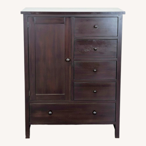 Used Pottery Barn Dark Wood Dresser with Drawers for sale on AptDeco