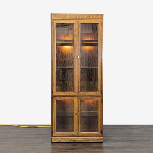 Used Glass Door Display Cabinet for sale on AptDeco