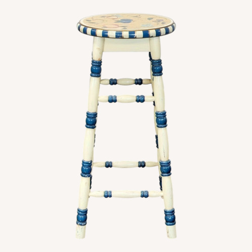 Used Hand Painted Stool for sale on AptDeco