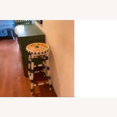 Used Hand Painted Stool for sale on AptDeco