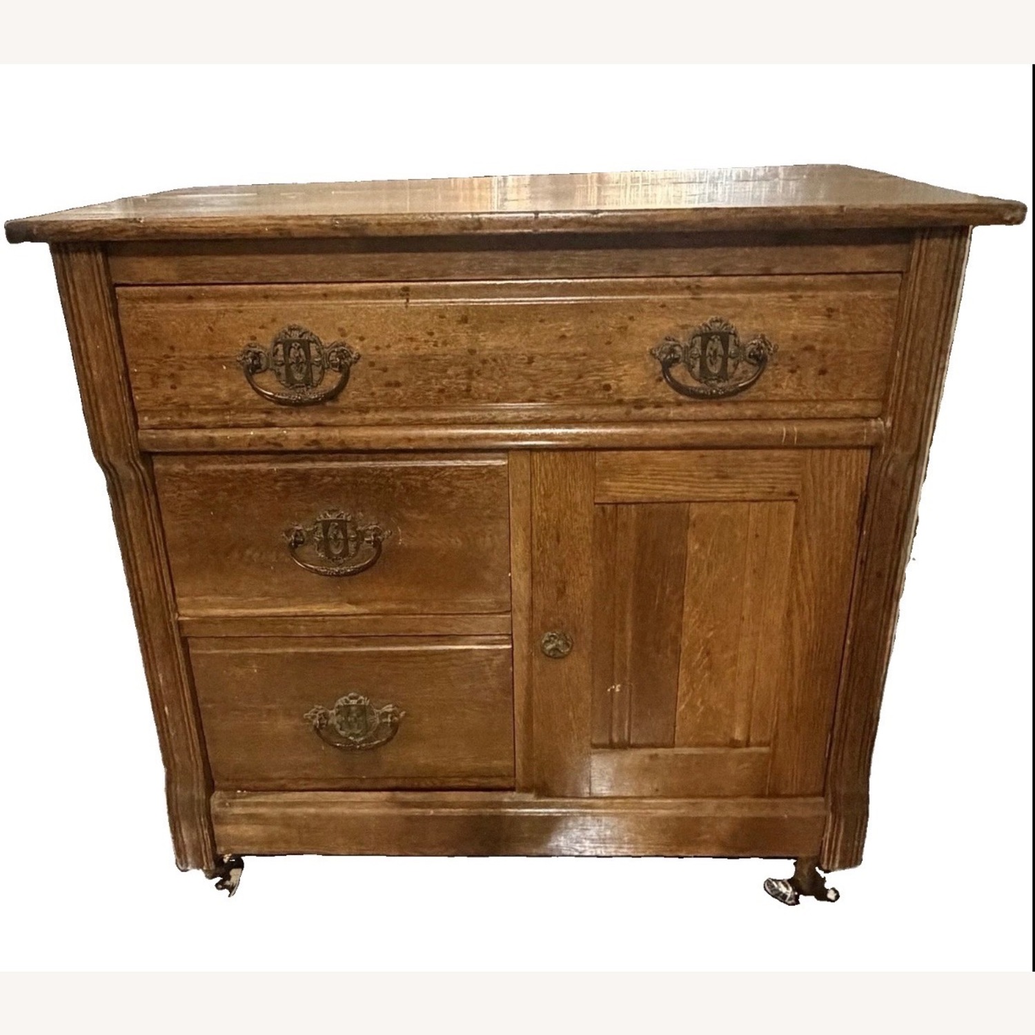 Oak WashStand Circa 1890 - image-8