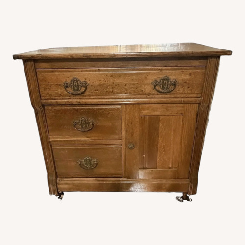 Used Oak WashStand Circa 1890 for sale on AptDeco