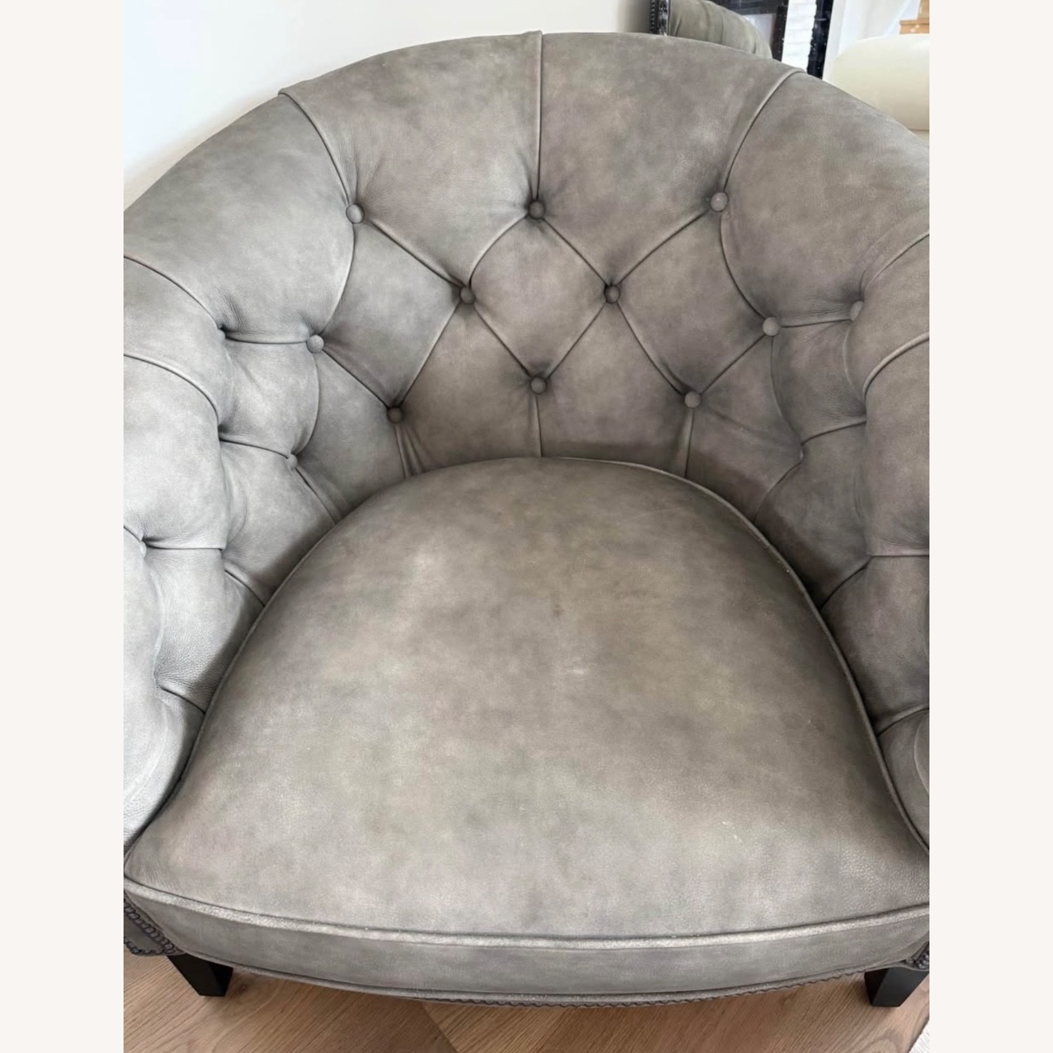 Ethan Allen Clyde Dark Gray Accent Chair - image-2