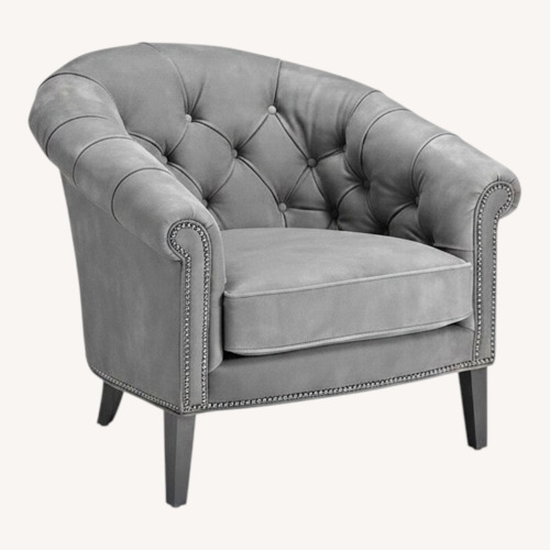 Used Ethan Allen Clyde Dark Gray Accent Chair for sale on AptDeco