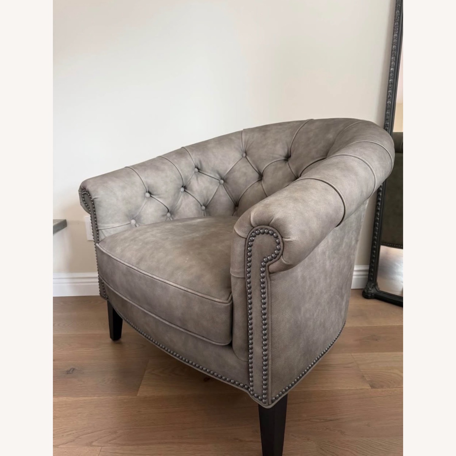Ethan Allen Clyde Dark Gray Accent Chair - image-3