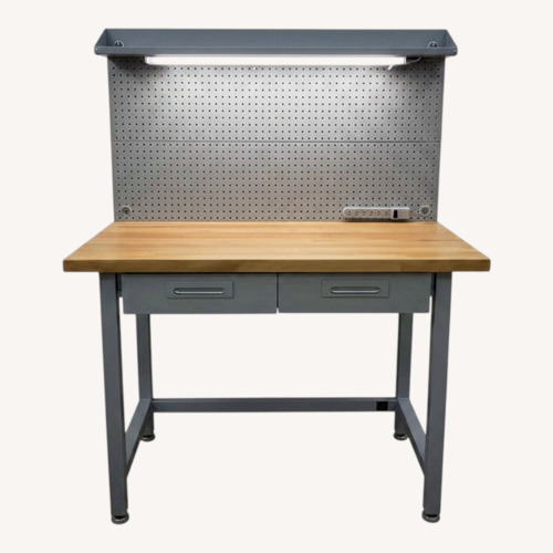 Used 48in Workbench Pegboard Light Drawers Power Strip for sale on AptDeco