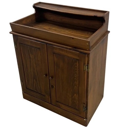 Used Wood Dry Sink Cabinet Rustic Farmhouse Washstand for sale on AptDeco