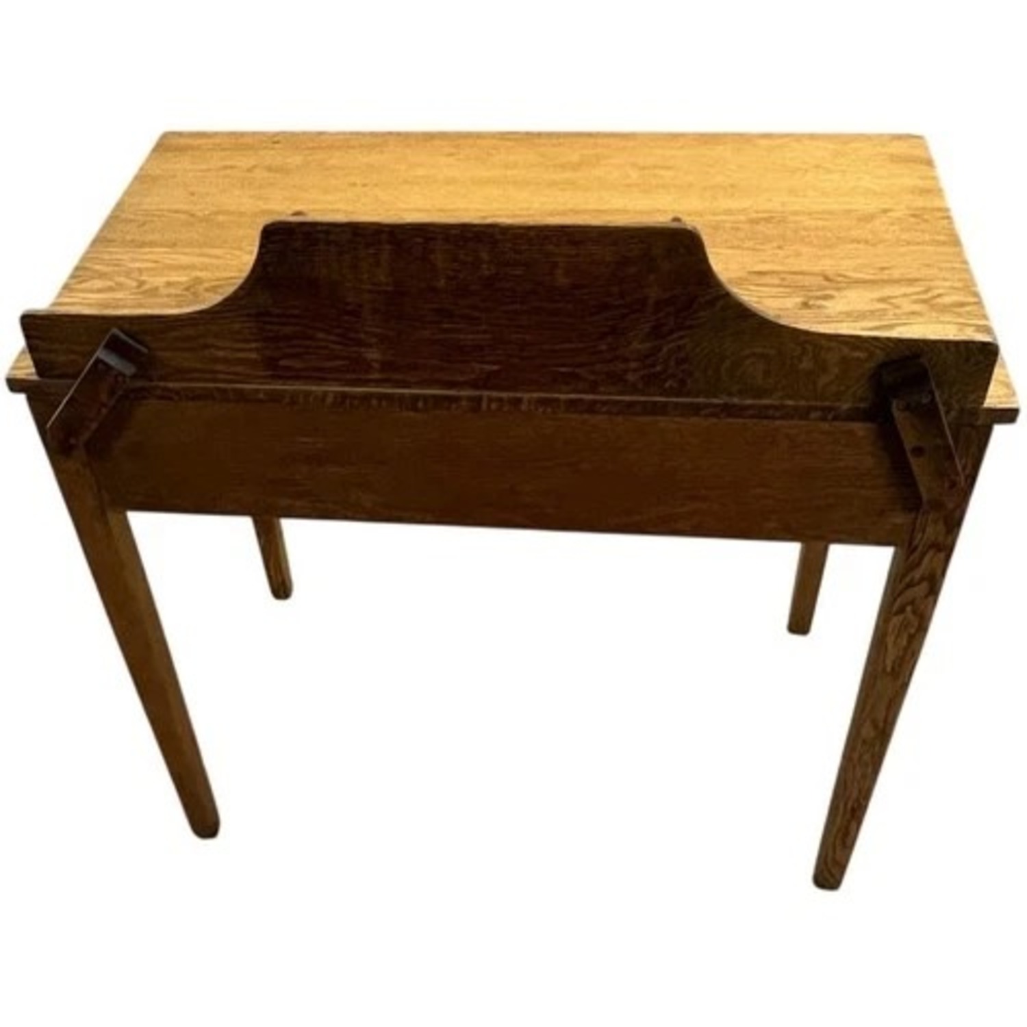 Oak Writing Desk Gallery Letter Holder  - image-8