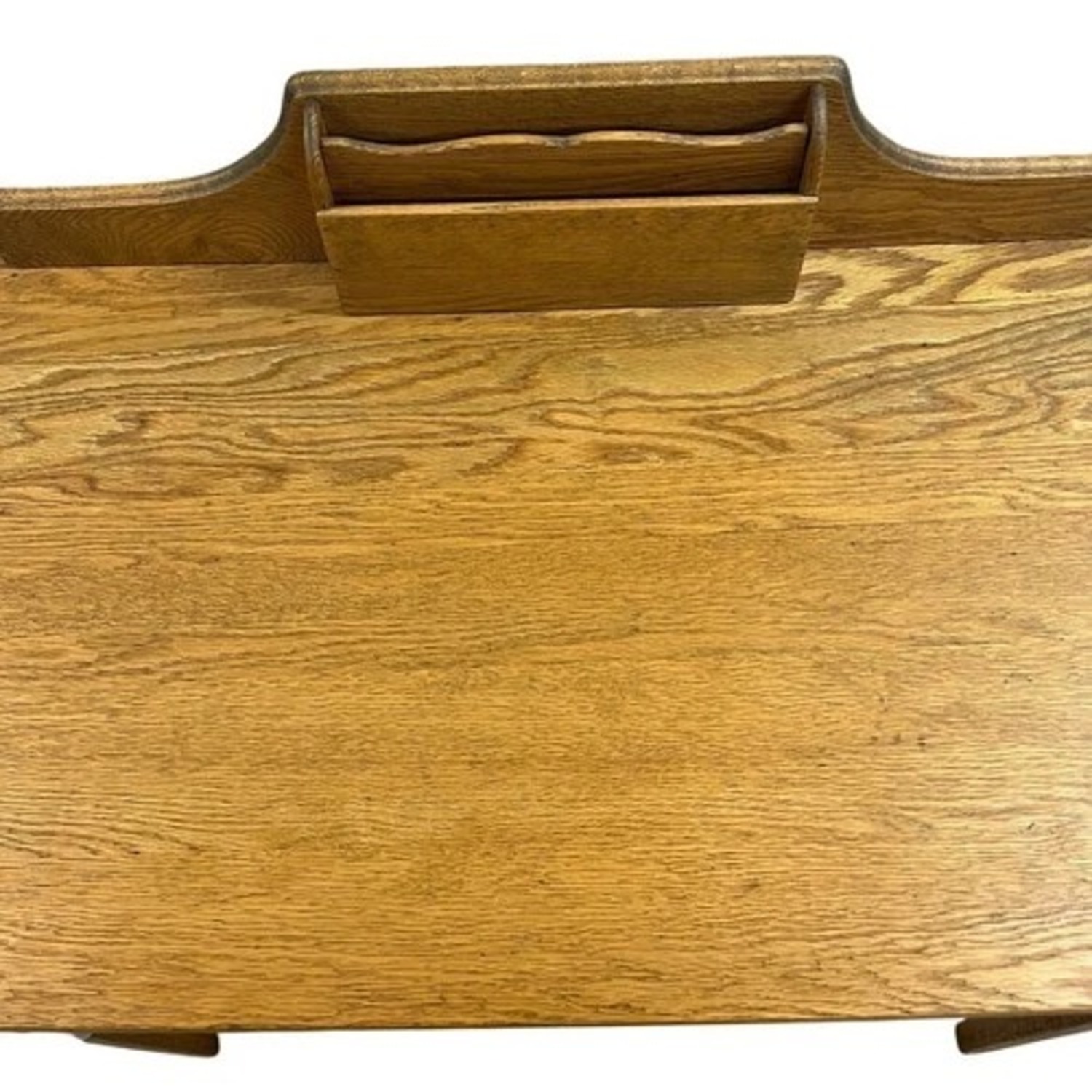 Oak Writing Desk Gallery Letter Holder  - image-5