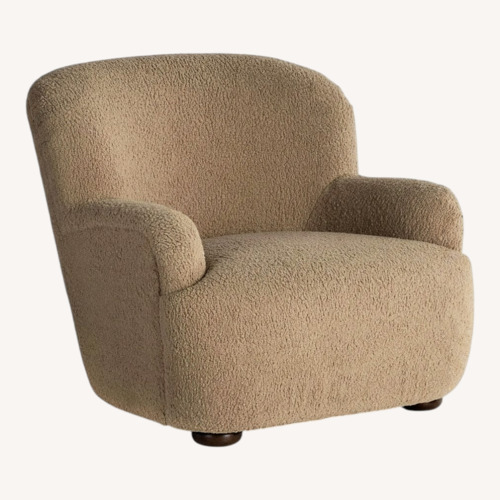 Used Four Hands Kadon Light Brown Wool Blend Accent Chair for sale on AptDeco