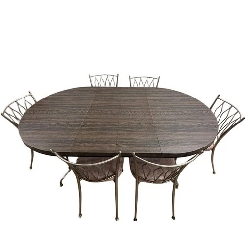 Used Retro Expandable Dining Table Set 6 Chairs for sale on AptDeco