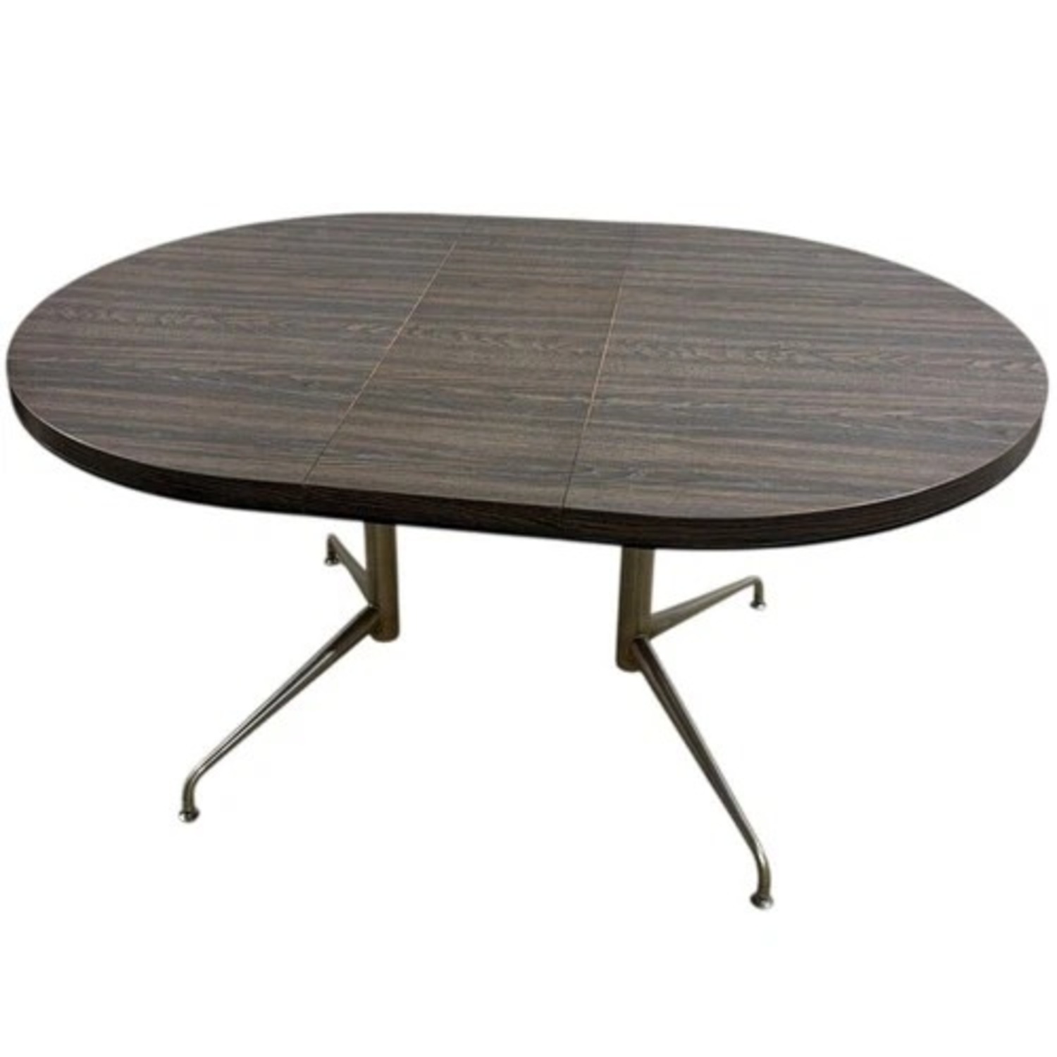 Retro Expandable Dining Table Set 6 Chairs - image-9