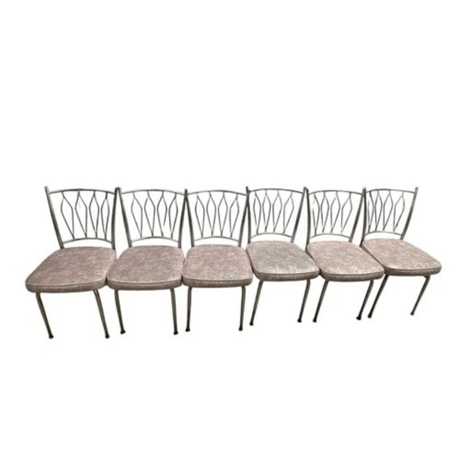 Retro Expandable Dining Table Set 6 Chairs - image-16