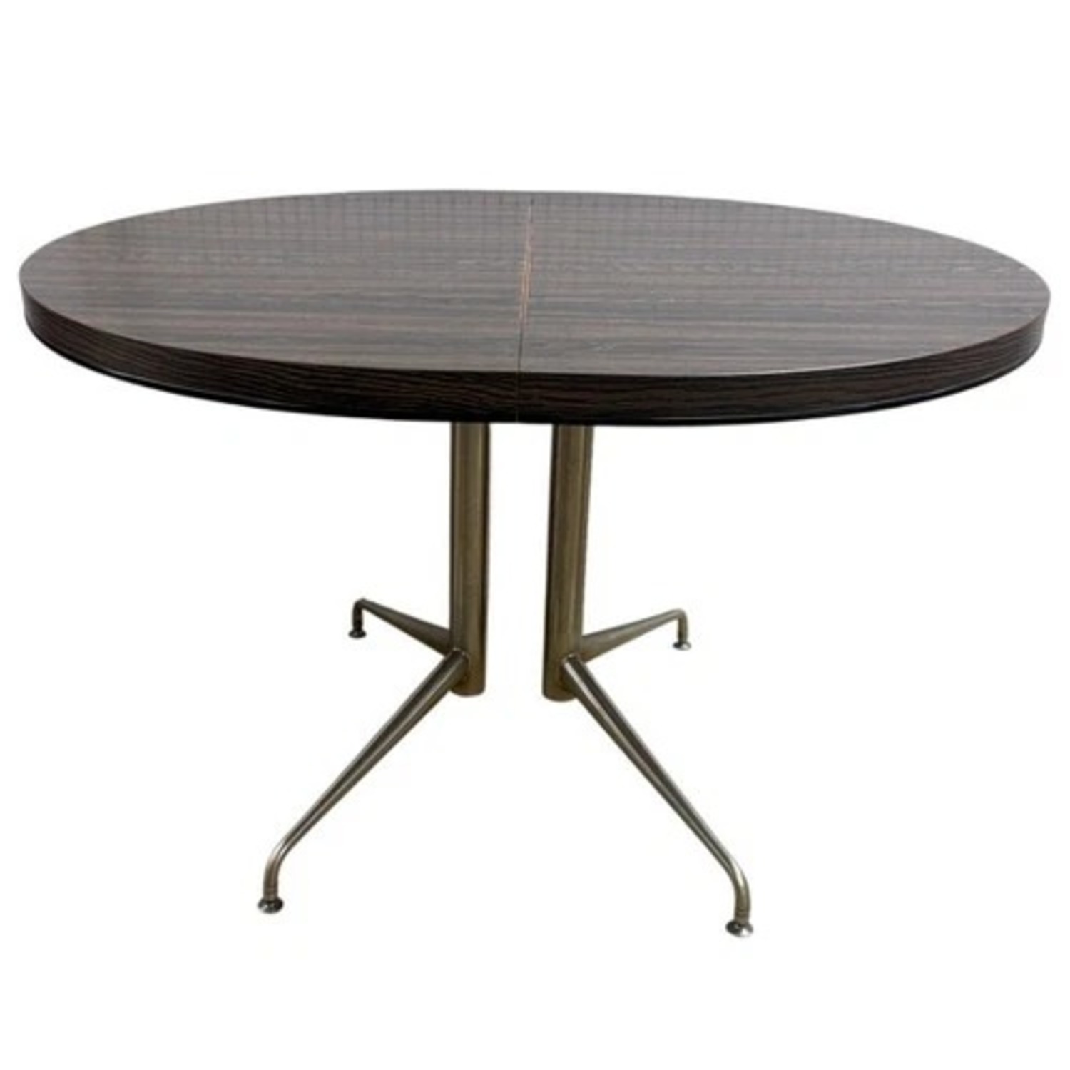 Retro Expandable Dining Table Set 6 Chairs - image-6