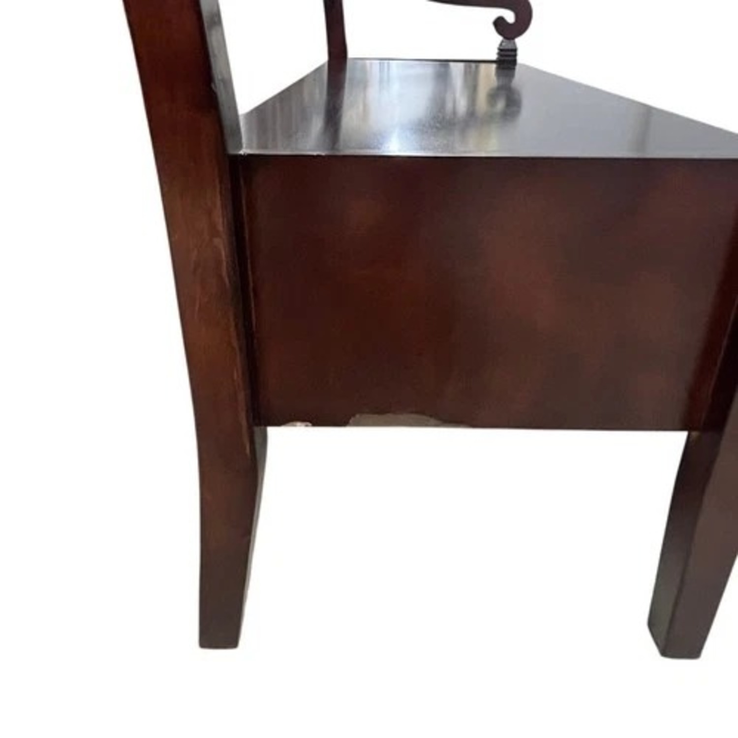 Dark Brown Lift Top Storage Bench with Arms - image-13