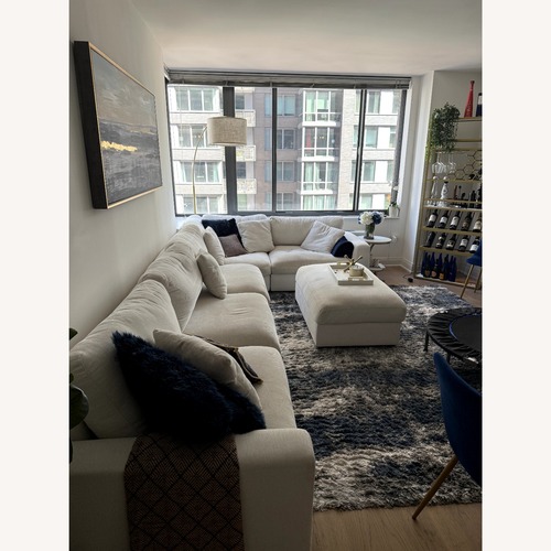 Used Latitude Run® Cream Modular Sofa  for sale on AptDeco