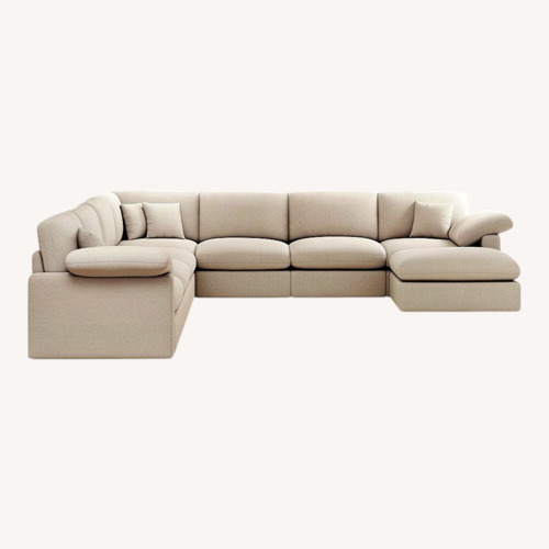 Used Latitude Run® Cream Modular Sofa  for sale on AptDeco