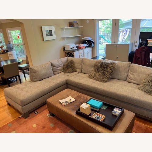 Used Swaim Abbott Modern Gray Sectional Sofa for sale on AptDeco