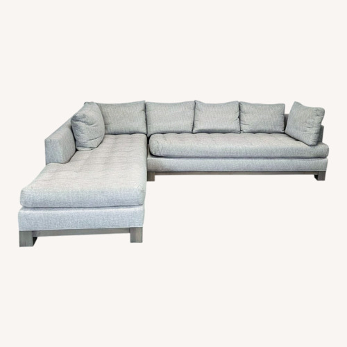 Used Swaim Abbott Modern Gray Sectional Sofa for sale on AptDeco