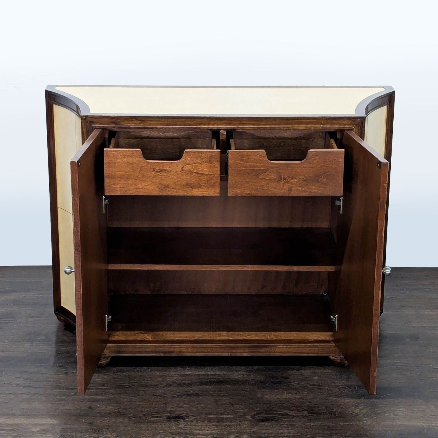 Kreiss Dark Brown Wood Sideboard - image-8