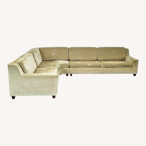 Used Natural Fabric 2 Piece Sectional for sale on AptDeco