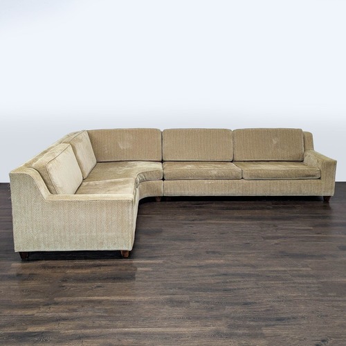 Used Natural Fabric 2 Piece Sectional for sale on AptDeco