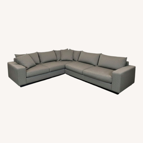 Used Rene Cazares Salvatore Modern Gray Fabric Sectional for sale on AptDeco