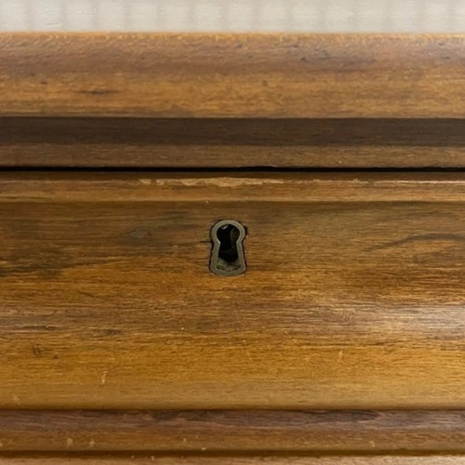 Wood Sewing Work Table 2 Drawers Key Turned Legs - image-7