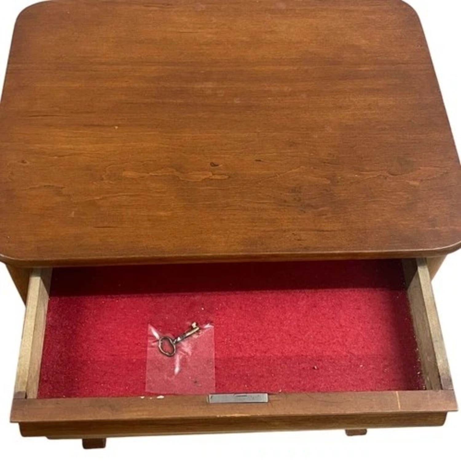 Wood Sewing Work Table 2 Drawers Key Turned Legs - image-10
