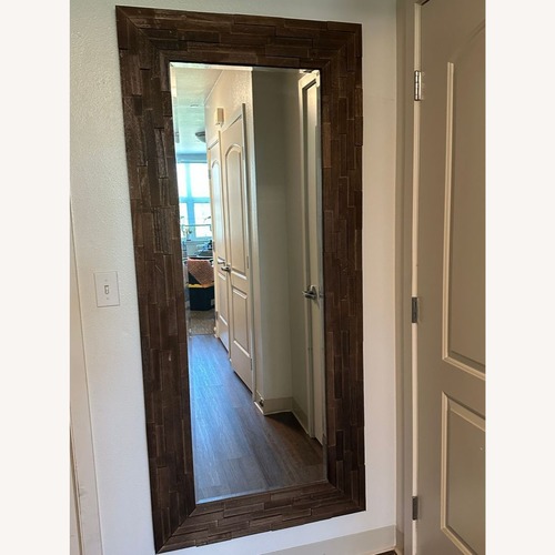 Used Wood Floor Mirror for sale on AptDeco