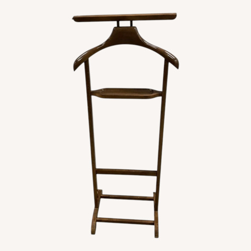 Used Wood Gentleman’s Valet Stand Butler Suit Hanger for sale on AptDeco