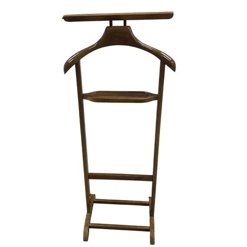 Used Wood Gentleman’s Valet Stand Butler Suit Hanger for sale on AptDeco