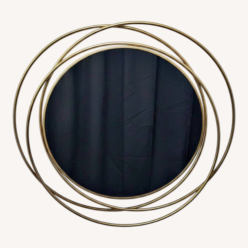 Used UMA Gold Metal Room Wall Mirror  for sale on AptDeco
