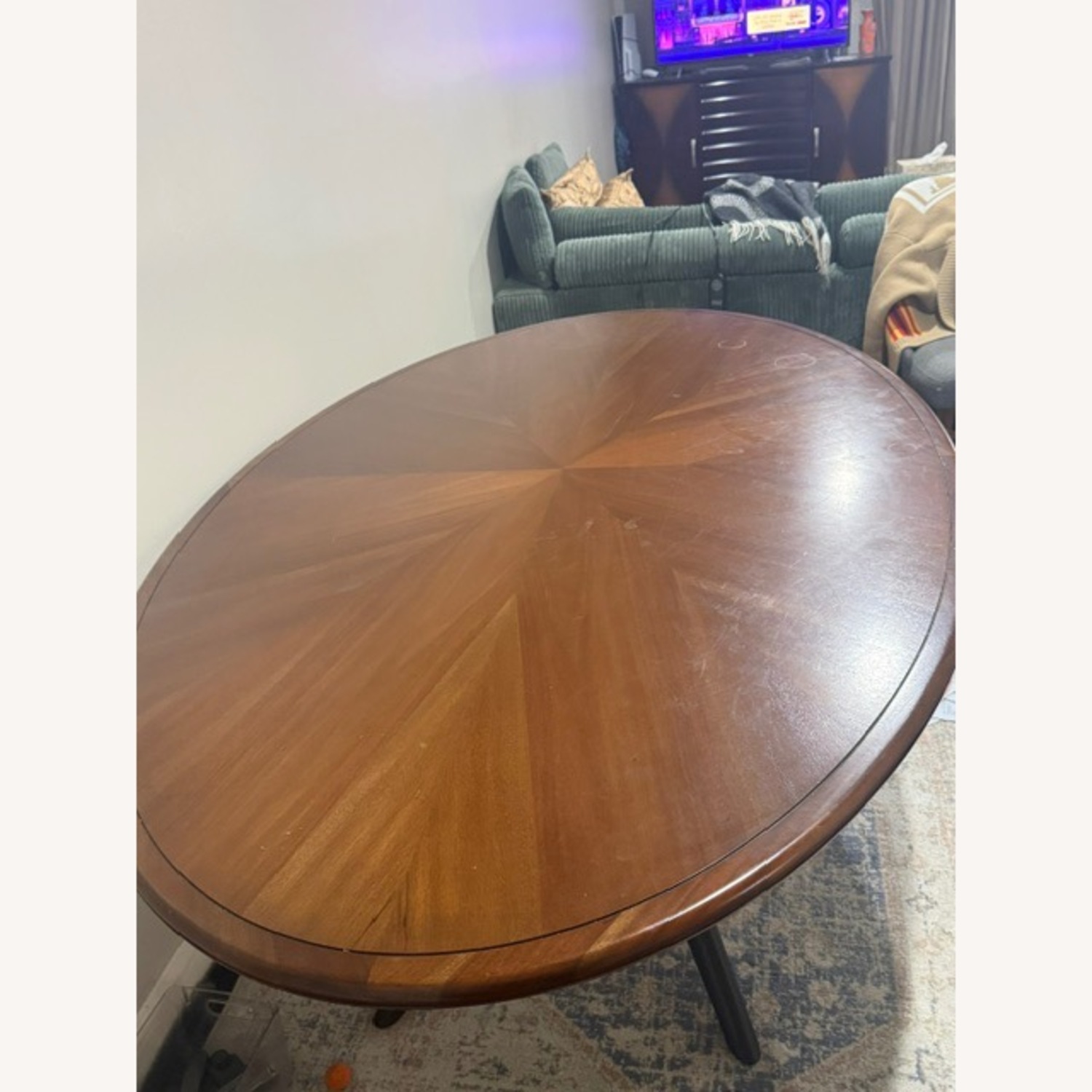 Jonathan Adler Dark Brown Wood Dining Table - image-1