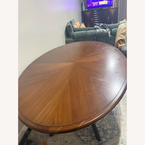 Used Jonathan Adler Dark Brown Wood Dining Table for sale on AptDeco