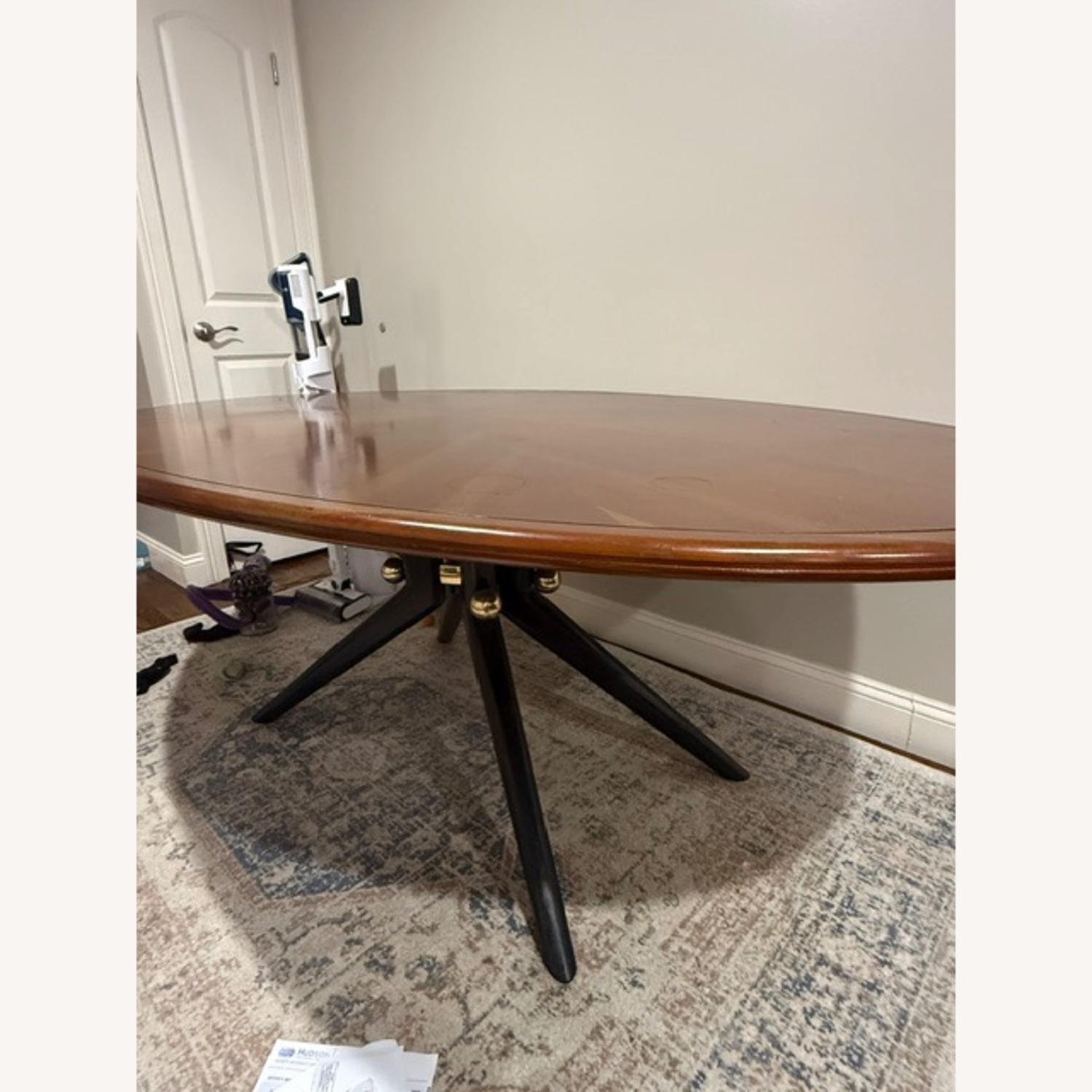 Jonathan Adler Dark Brown Wood Dining Table - image-3