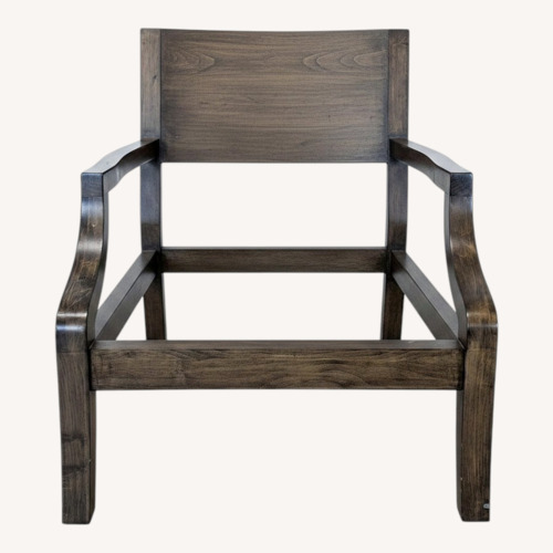 Used Kreiss Soho Lounge Chair with Wooden Frame  for sale on AptDeco