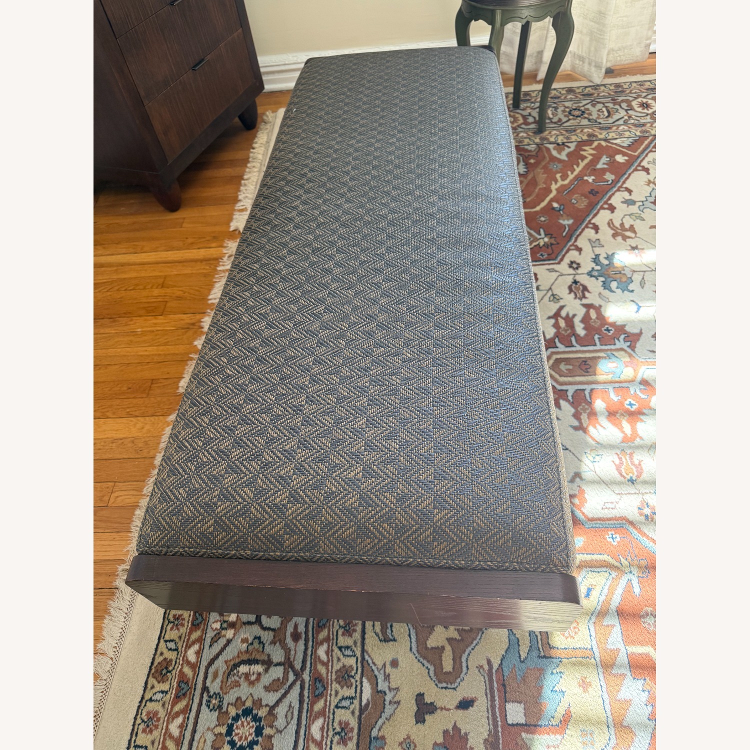 Kravet Dark Brown Wood Bench - image-11