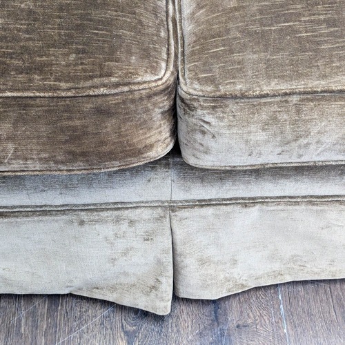 Used Marco 3-Seat Sofa with Rolled Arms in Brown Velvet for sale on AptDeco