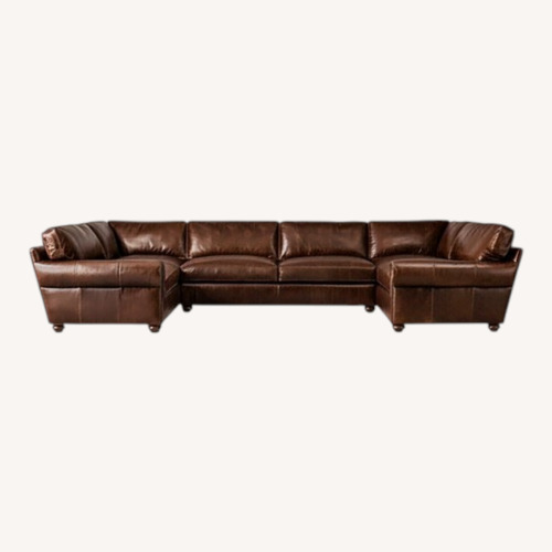 Used Restoration Hardware Original Lancaster Leather U-Sectional for sale on AptDeco