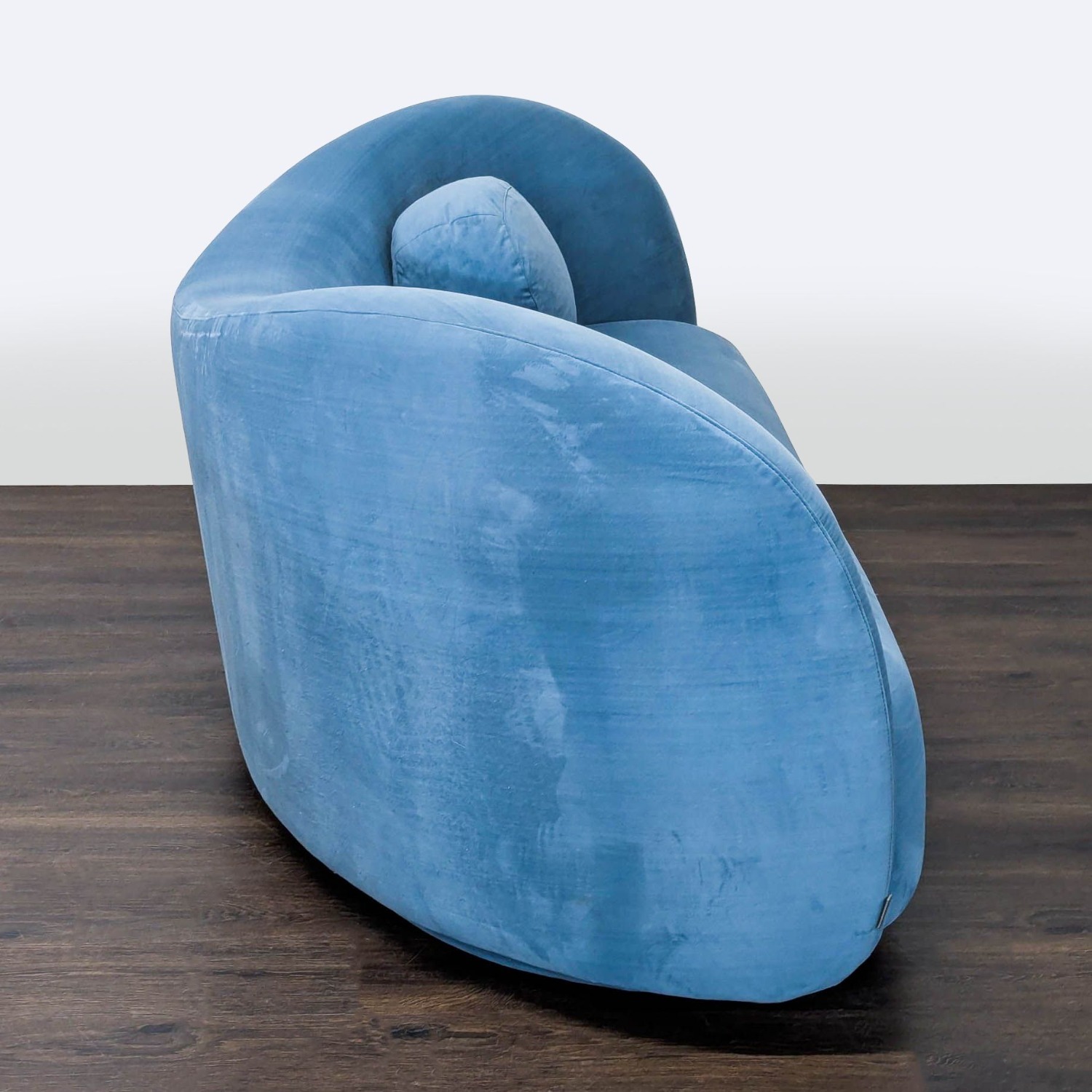 Rove Concepts Diane 3-Seat Modern Blue Velvet Sofa - image-5