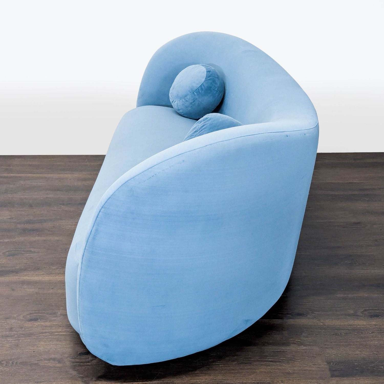 Rove Concepts Diane 3-Seat Modern Blue Velvet Sofa - image-3