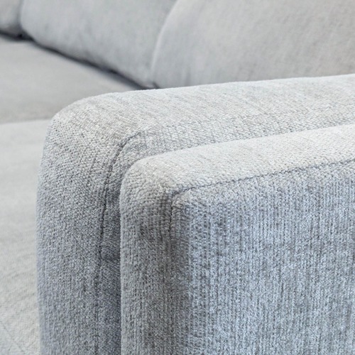 Used Living Spaces Modern Light Gray Sectional Sofa for sale on AptDeco